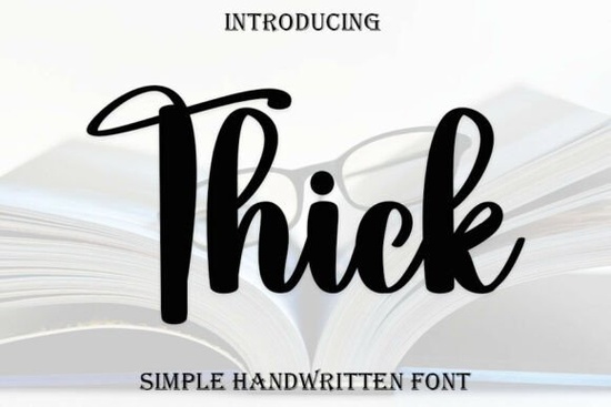Thick Font